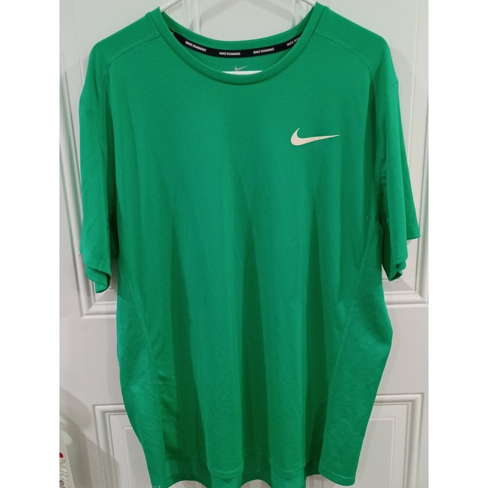 Nike Dri-FIT Men's XXL Green Athletic  Short Sleeve active training performance